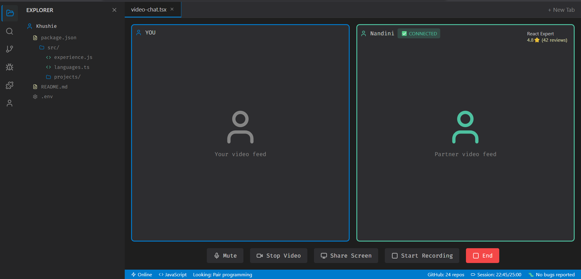 FetchFriends.dev - Developer Pair Programming Platform