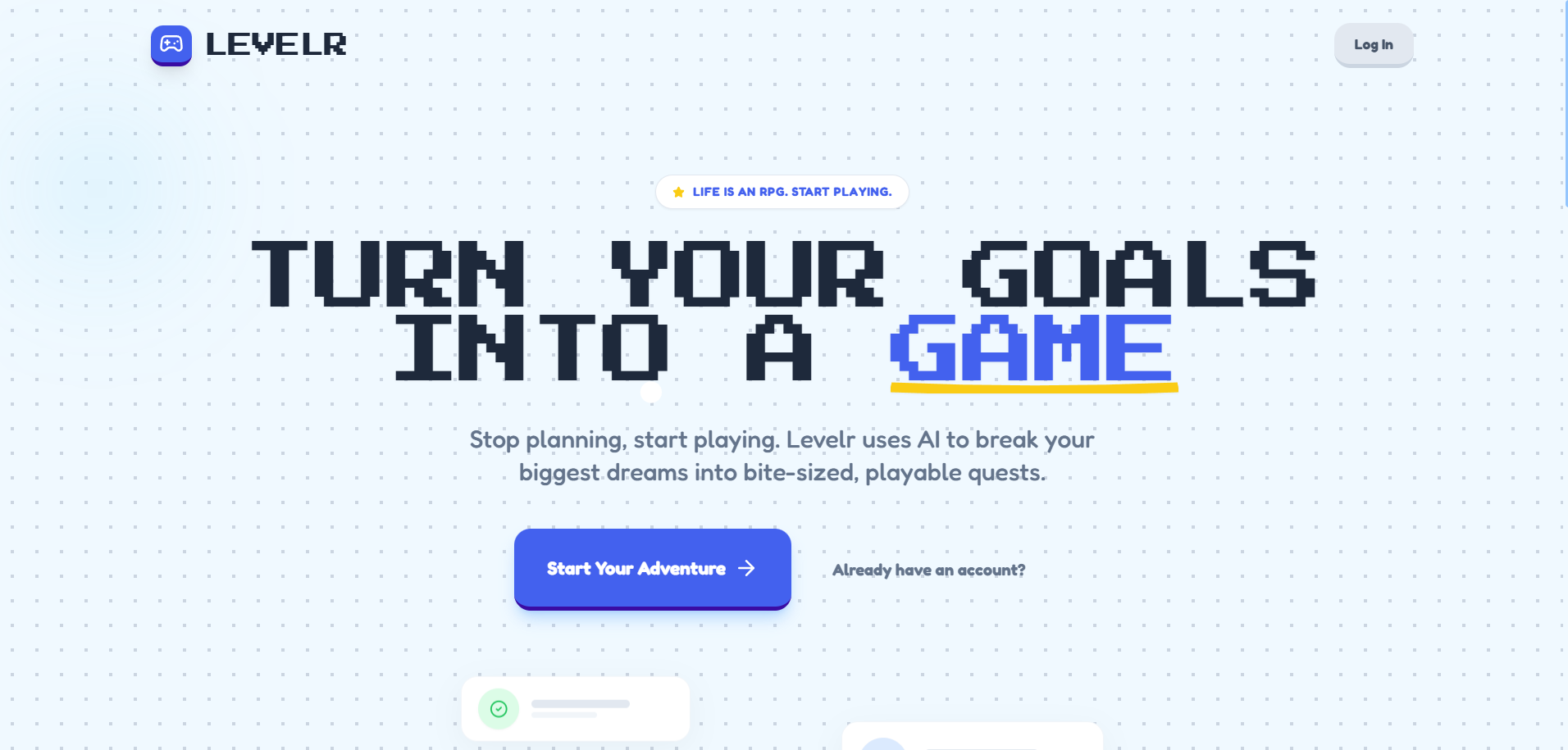Levelr - Gamified AI Goal Tracker
