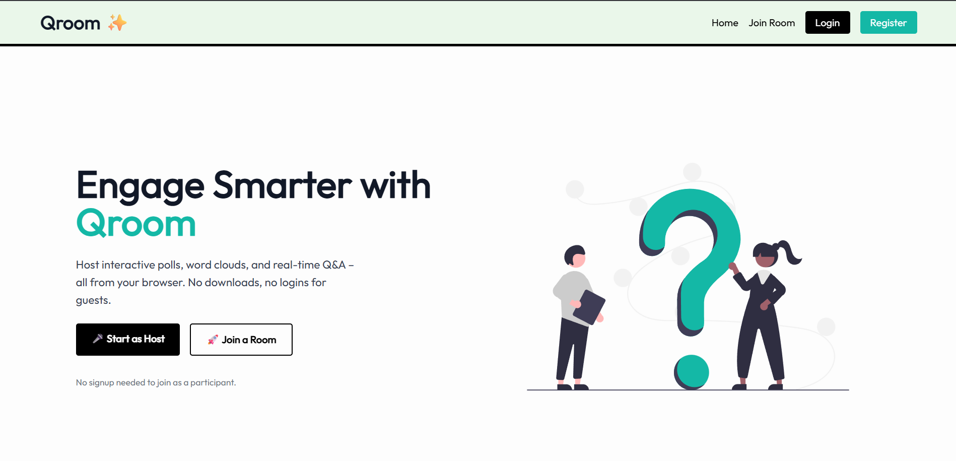 Qroom - Real-time Audience Interaction Platform